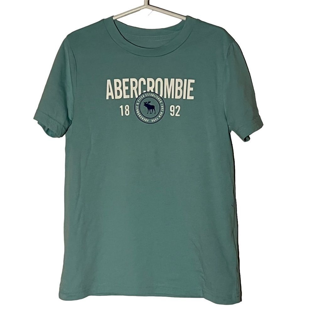 Abercrombie Aqua Blue Logo T-Shirt